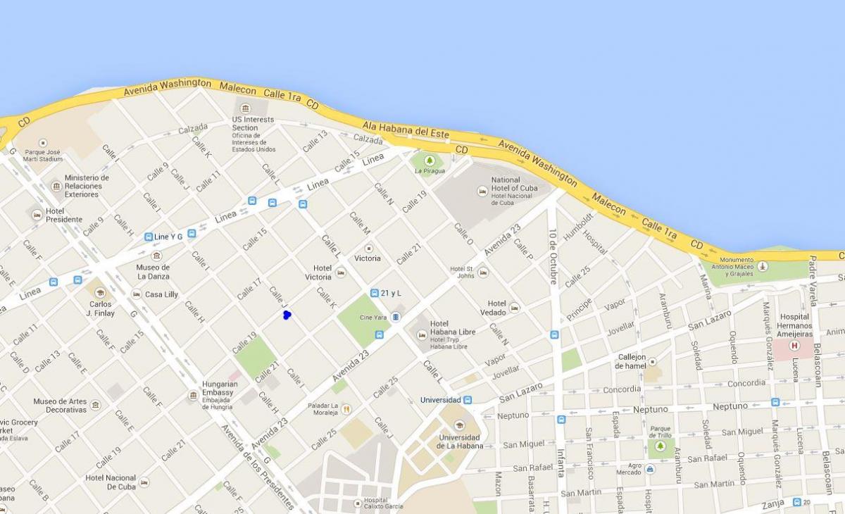 vedado नक्शा